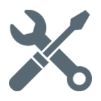 Icon depicting a screwdriver and a wrench.